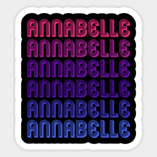 Annabelle - Retro Minimal Line Pattern Sticker